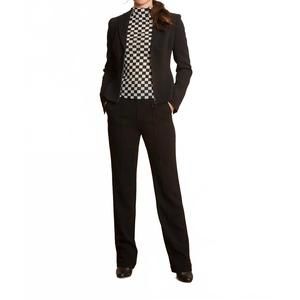 NEW JESSIE LIU crepe suit pants in black